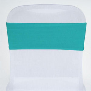 Spandex Chair Bands - Premier Table Linens - PTL Turquoise 