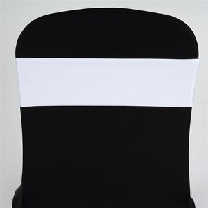 Spandex Chair Bands - Premier Table Linens - PTL White 