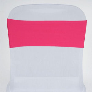Spandex Chair Bands - Premier Table Linens - PTL Fuchsia 