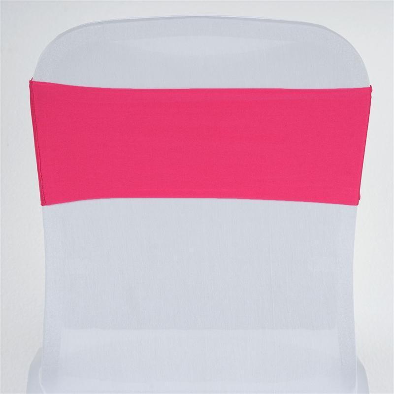Spandex Chair Bands - Premier Table Linens - PTL Fuchsia 