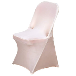 Spandex Chair Cover Special - Premier Table Linens - PTL Blush Folding Chair Cover 