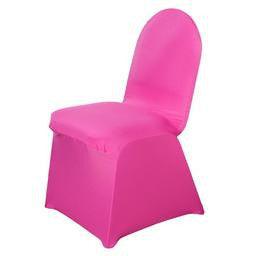 Spandex Chair Cover Special - Premier Table Linens - PTL Fuchsia Banquet Chair Cover 