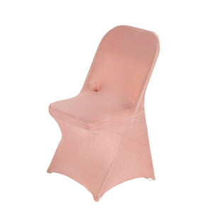 Spandex Chair Cover Special - Premier Table Linens - PTL Dusty Rose Folding Chair Cover 