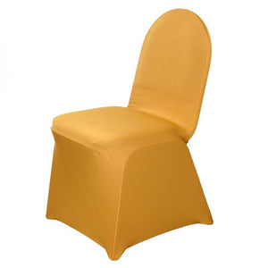 Spandex Chair Cover Special - Premier Table Linens - PTL Gold Banquet Chair Cover 