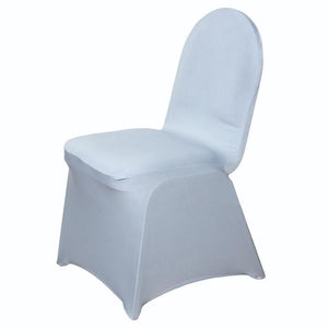 Spandex Chair Cover Special - Premier Table Linens - PTL Silver Banquet Chair Cover 