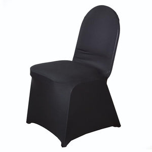 Spandex Chair Cover Special - Premier Table Linens - PTL Black Banquet Chair Cover 