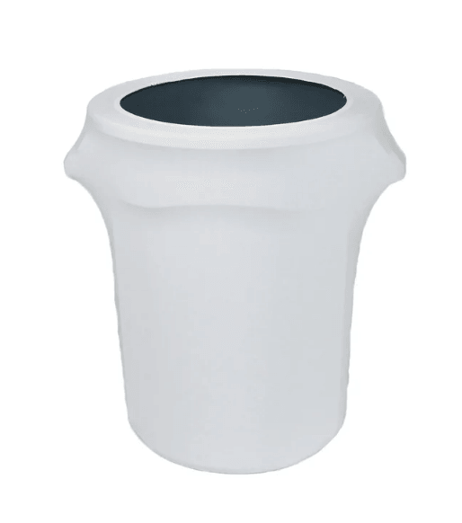 White 23 Gallon Spandex Trash Can/waste Container Cover Trash Can Covers,  Weddings and Banquet Events -  Denmark