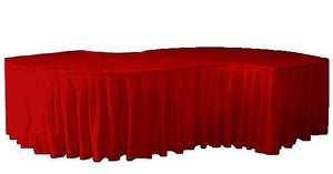 Spun Poly 7230 Fitted Serpentine Tablecloth - Premier Table Linens - PTL 
