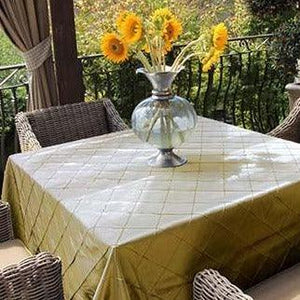 Square Bombay Pintuck Tablecloth - Premier Table Linens - PTL 