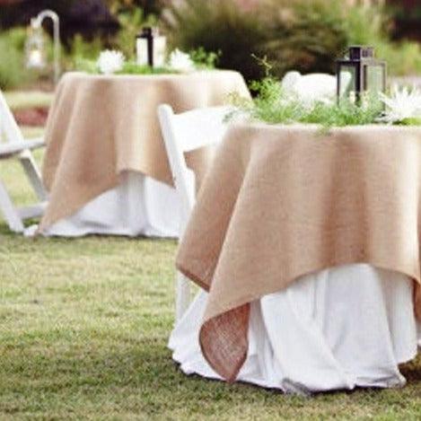 Square Burlap Tablecloth - Premier Table Linens - PTL 
