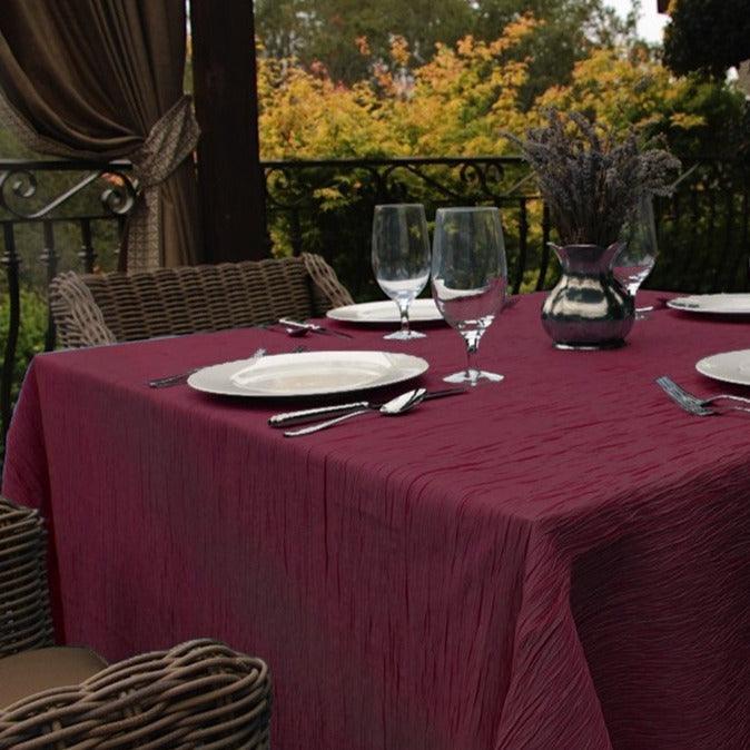 Square Crinkle Taffeta Tablecloth - Premier Table Linens - PTL 