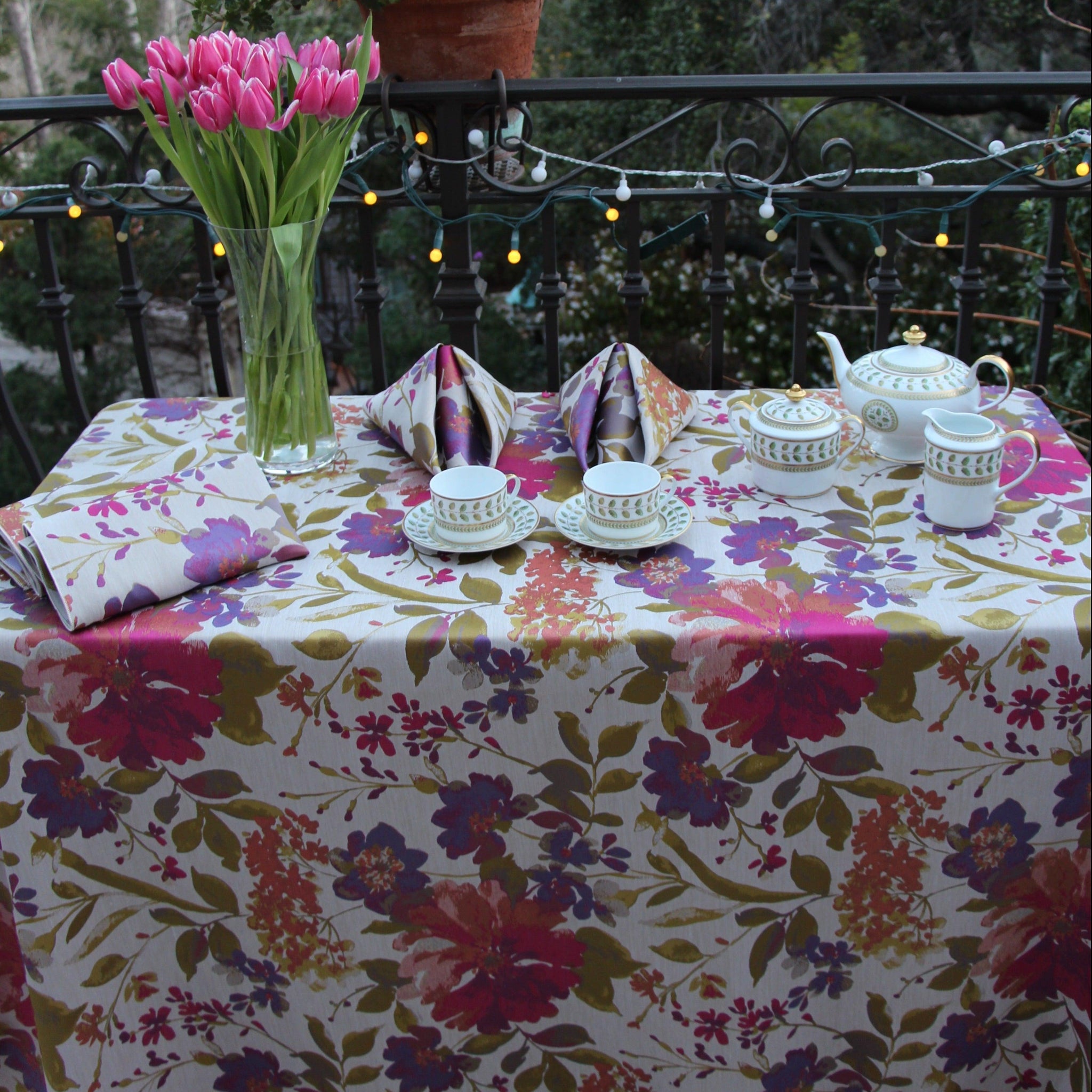 Square Floral Tablecloths Large Modern Rectangle Tablecloth For Dining