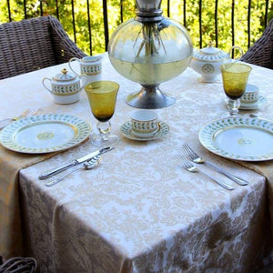Square Miranda Damask Tablecloth - Premier Table Linens - PTL 