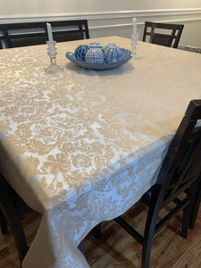 Square Miranda Damask Tablecloth - Premier Table Linens - PTL 
