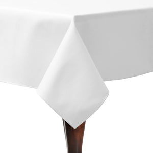 Poly Cotton Twill tablecloth in white 