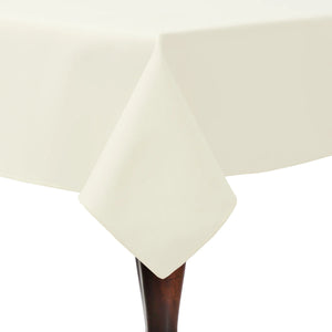 Ivory Colored Poly Cotton Twill tablecloth