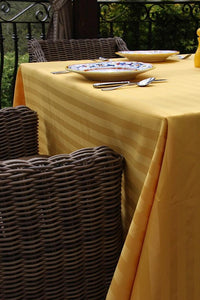 Square Poly Stripe Tablecloth - Premier Table Linens - PTL 