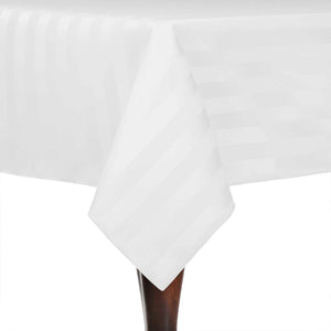 Square Poly Stripe Tablecloth - Premier Table Linens