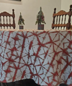 Square Shibori Hex Tablecloth - Premier Table Linens - PTL 