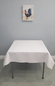 Square Vinyl Tablecloth With Flannel Backing -