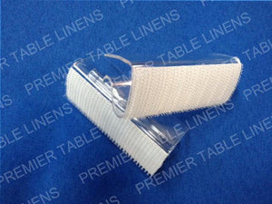 Standard ¾" To 1" Velcro® Table Skirt Clips - Premier Table Linens - PTL 