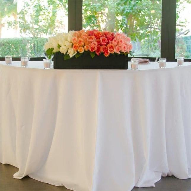 Middle Tablecloth Half Circle Tablecloths | Premier Table Linens