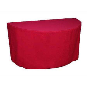 Sweetheart Table Tablecloth, Half Round Tablecloth - Premier Table Linens - PTL Fitted 48" Half Round x 29" Poly Premier