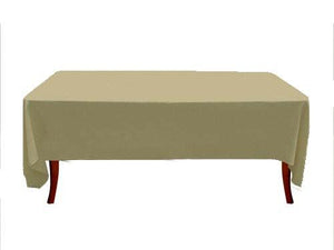 Tan 85" x 85" Square Spun Poly Tablecloth Special - Premier Table Linens - PTL 