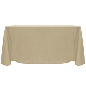 Tan 90" x 132" Rectangular Majestic Tablecloth - Premier Table Linens - PTL 