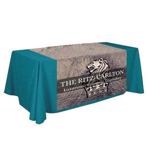 Mock Up of a Custom printed velvet table runner for The Ritz Carlton