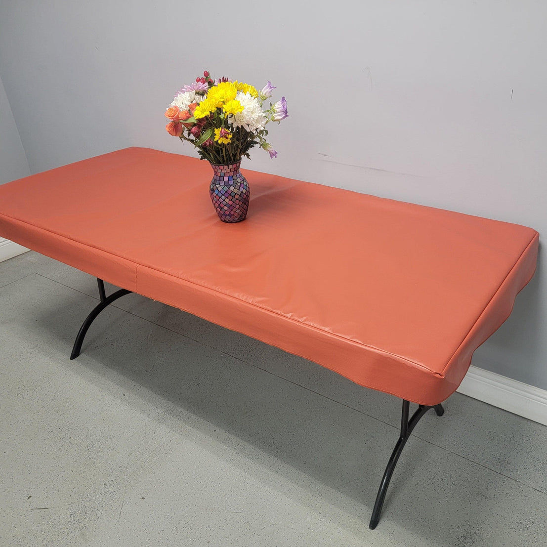 Vinyl Fitted Tablecloth Square or Rectangular