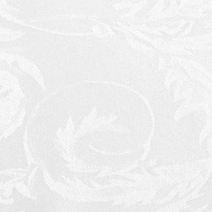 White 132" Round Melrose Damask Tablecloth - Premier Table Linens - PTL 