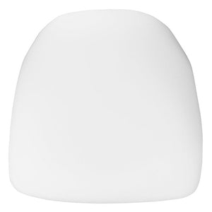 White Fabric Chiavari Chair Cushion - Hard, 2" - Premier Table Linens - PTL 