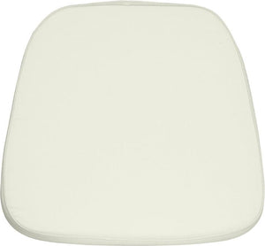 White Fabric Chiavari Chair Cushion - Soft, 1.75" - Premier Table Linens - PTL 