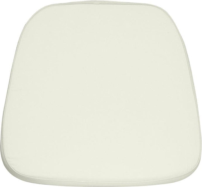 White Fabric Chiavari Chair Cushion - Soft, 1.75