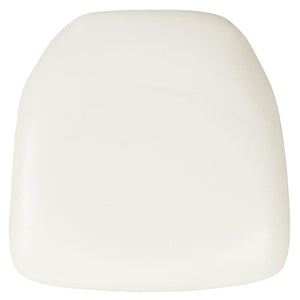 White Vinyl Chiavari Chair Cushion - Hard, 2" - Premier Table Linens - PTL 